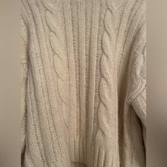 Zara Layered Sleeves Cable Knit Sweater - Picture 5 of 6